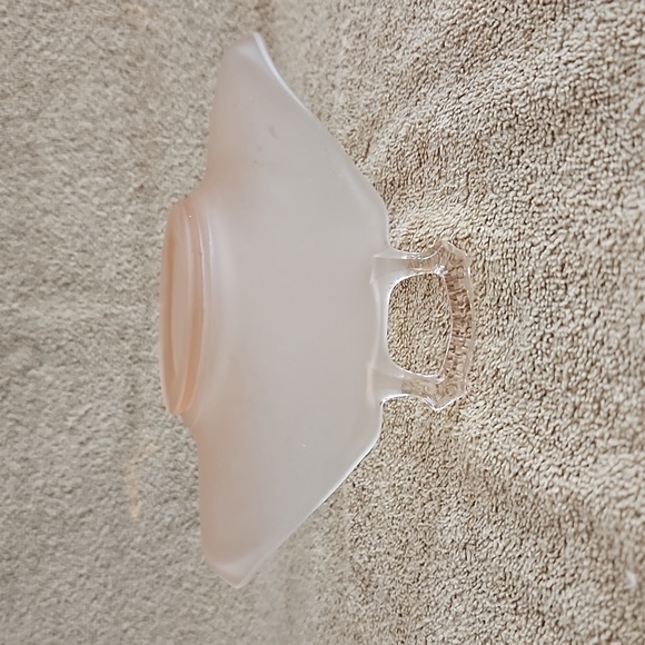 Vintage Pink Satin Lancaster Depression Glass Tray Two Handles T12 - Picture 4 of 7